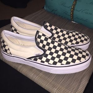 Vans classic checker slip-on 10.5